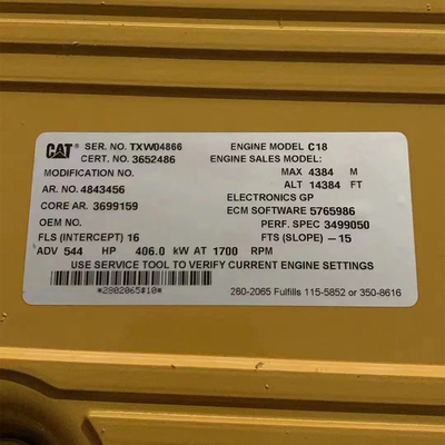 CAT C18 محرك الديزل الصناعي C18 ACERT TXW04866